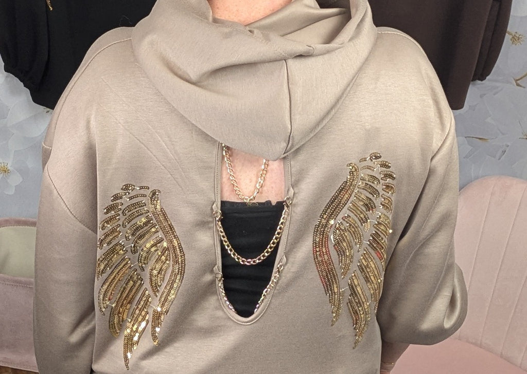 SWEAT A CAPUCHE AILES D'ANGE