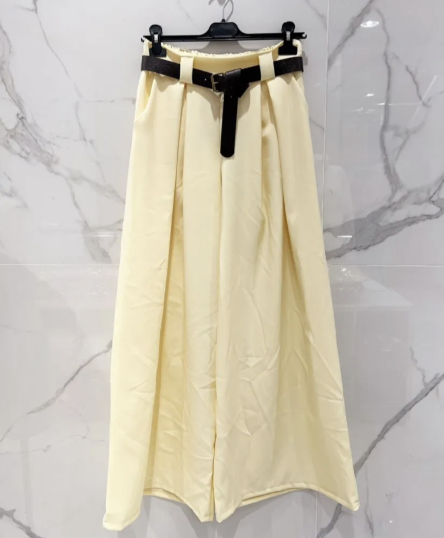 PANTALON FLUIDE AVEC CEINTURE