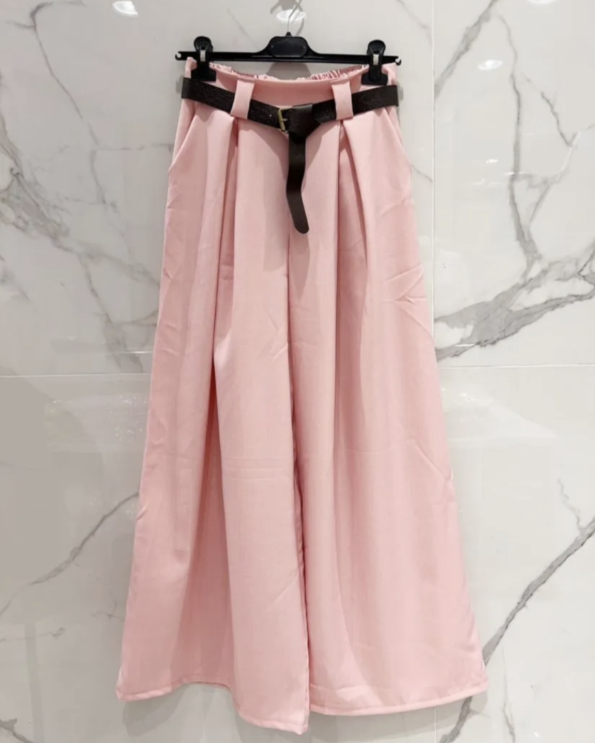PANTALON FLUIDE AVEC CEINTURE
